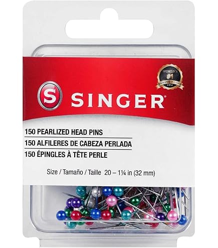 5回使用 142cm head PEARL×Fez SMサイズ Pearl Head Pins 0.65mm x 38mm / 1/32″ x 1 1/2″ Silver 40 pcs