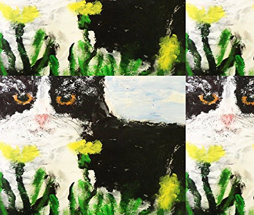 Cats Fabric Lullu Close Up by Anne K Abbott Printed on Eco Canvas Fabric by the Yard by Spoonflower