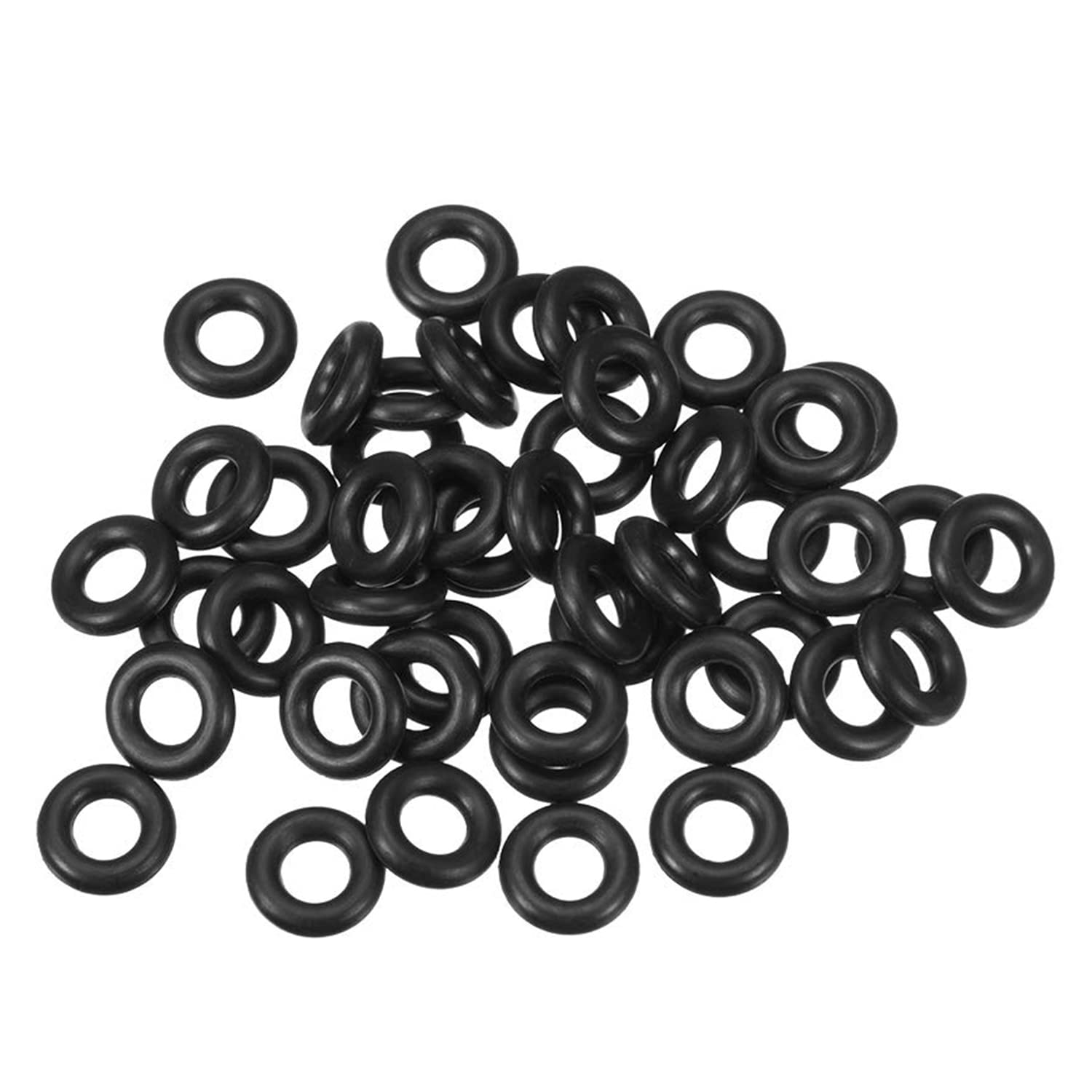 Othmro 50pcs Nitrile Rubber O-Rings, Seal Rubber Washers O Ring, 12mm OD 6mm ID 3mm Width, Metric Buna-N Sealing Gasket Rings