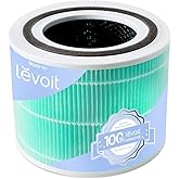 LEVOIT Core 300 Air Purifier Toxin Absorber Replacement Filter, Genuine 3 in 1 Filter with Efficiency Activated Carbon, Core3