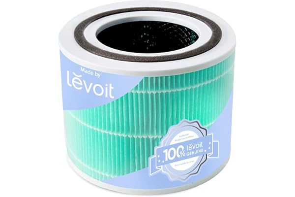 Levoit Core 300-P Replacement Filter for Toxin Absorber, Genuine Core300S-P Air Purifier Filters, High-Efficiency Activated C