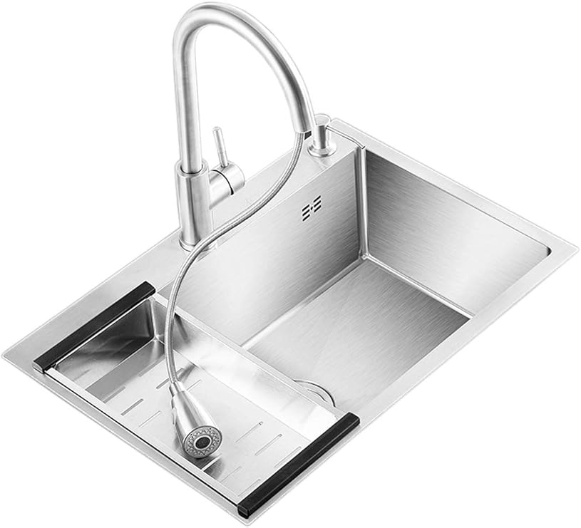 Small Bar Kitchen Sink Prep Kitchen Sink in AllinOne Kit, Stainless Steel Farmhouse Sink Sound