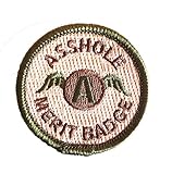 Multicam Asshole Merit Badge Tactical Velcro Morale Patch