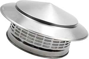 Ankuce Cone Top Chimney Cap 8 Inch, RoundChimney Cover Cap Outside Roof Fireplace Screen Cover Exterior Stove Pipe Topper