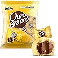 Ouro Branco Brazilian White Chocolate Bonbons Lacta | 2.2 lbs, Perfect for Sharing | Bombom Ouro Branco 1Kg