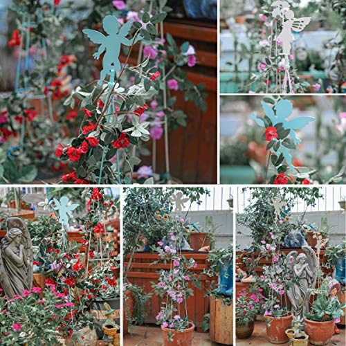 CJSWT Garten Gitter für Rankgerüst Kletterpflanzen Obelisken zum Klettern Gartenpflanzen Wetterbeständig Eisen und… – Bild 4