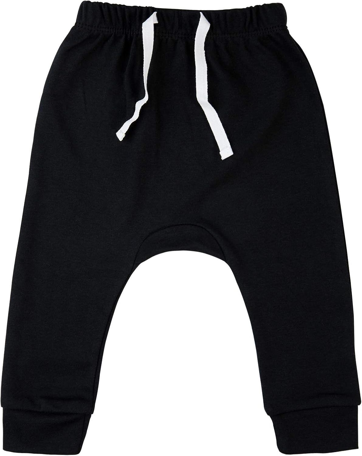 SOBOWO Newborn Baby Boy Girl 3-Pack Joggers Infant Baby Cotton Harem Pants for Unisex Boys Girls 0-24 Months: Clothing