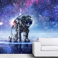 Wall Mural The Beautiful Space World Removable Self-Adhesive Wallpaper Wall Decoration for Bedroom Living Room - 66x96 inches