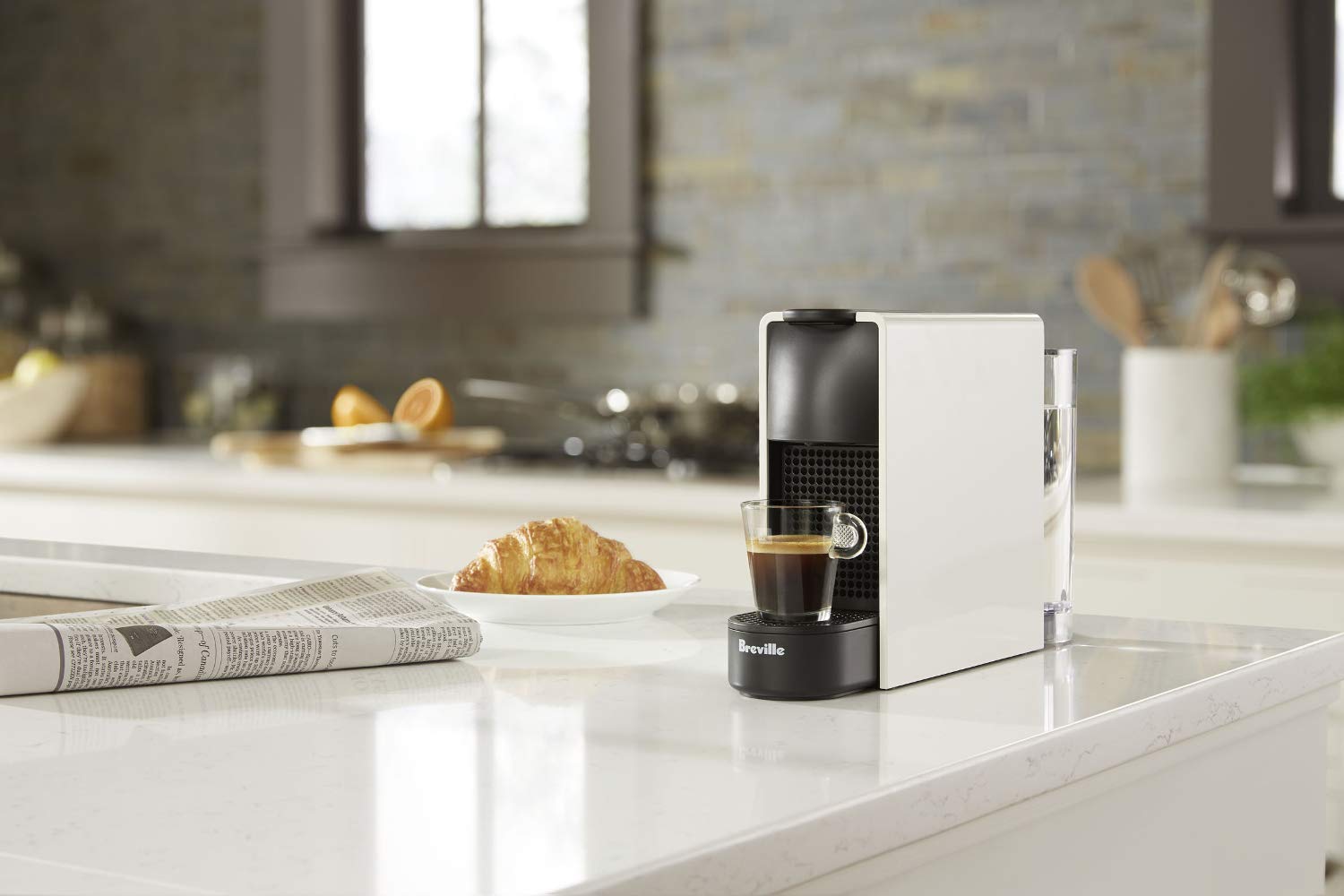 Nespresso Essenza Mini Original Espresso Machine by Breville,20.3 oz, Pure White