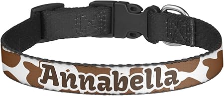 cow print dog collar