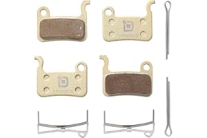 Dymoece 2 Pairs Bicycle Disc Brake Pads Compatible with Shimano Deore XT XTR LX SLX Hone Alfine Saint Disc Brake(Resin,Semi-Metallic,Sintered Metal)