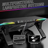 LIANGSTAR Laptop Cooling Pad 6 Quiet LED Fans 15.6-17 Inch Switch Speed view 5