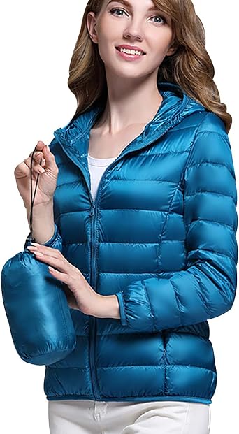 Leichte Daunenjacke Damen Mit Kapuze