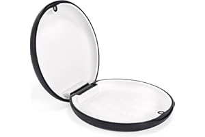 Annhua Retainer Case Mouthguard Case Denture Case, black, Small, Pouch