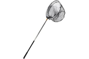 COOLHIYA Stainless Steel Telescopic Net Retractable Insect Catching Net for Outdoor Use Handle for Catching Bugs and Fishing 