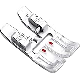 ZIGZAGSTORM 820244096 98-694828-00 Snap On 9mm Zig Zag Presser Foot with IDT for Pfaff Group G,J,K Sewing Machine ALT:98-694828-00,820773-096 - 820244096