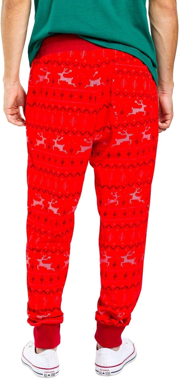 Tipsy Elves Men's Christmas Jogger Pants - Comfy Christmas Jogger Sweats at  Men’s Clothing store
