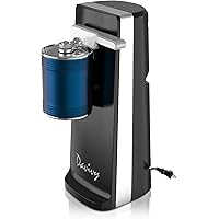 Davivy Electric Can Opener for One Touch Lid Opening,Large Can Opener with Knife Sharpener for Seniors, Stand Up, Black
