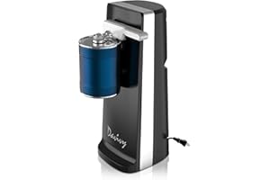 Davivy Electric Can Opener,Stainless Steel Tall Automatic Can Opener, Knife Sharpener and Bottle Opener (Black)