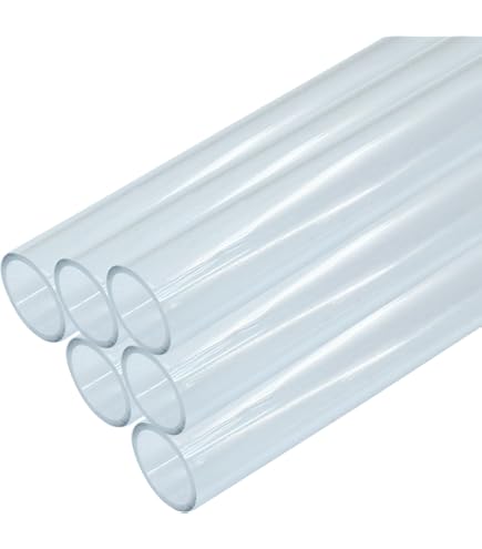 Aazon.co: JoyTube Clear Rigid Acrylic Pipe Tube 2"(50) OD X 2