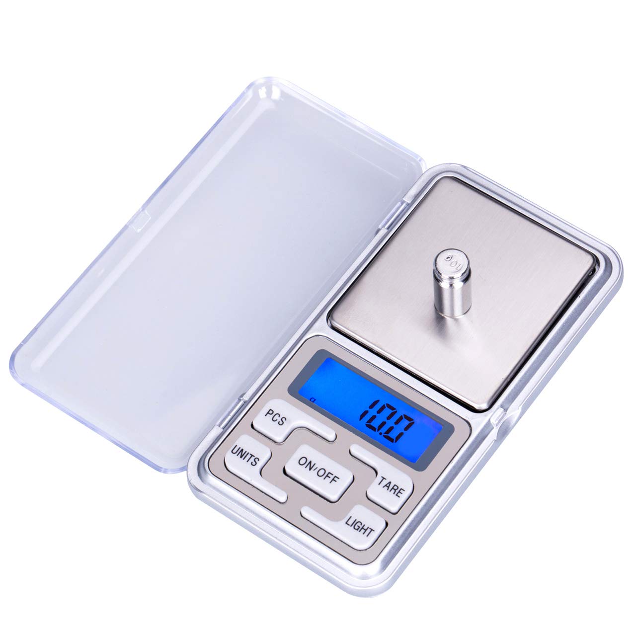 Digital Pocket Precision Scales 500 x 0.01g - Batteries Included - Accurate Portable Jewellery Food Weighing Scale with Back-lit LCD Display