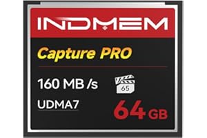 CF Card 64GB Memory Card High Speed UDMA Up to 160MB/s Camera Cards Designed for Photographers & Videographers,Support High-S