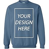 Add Your Own Text Design Custom Personalized Crewneck Sweatshirt