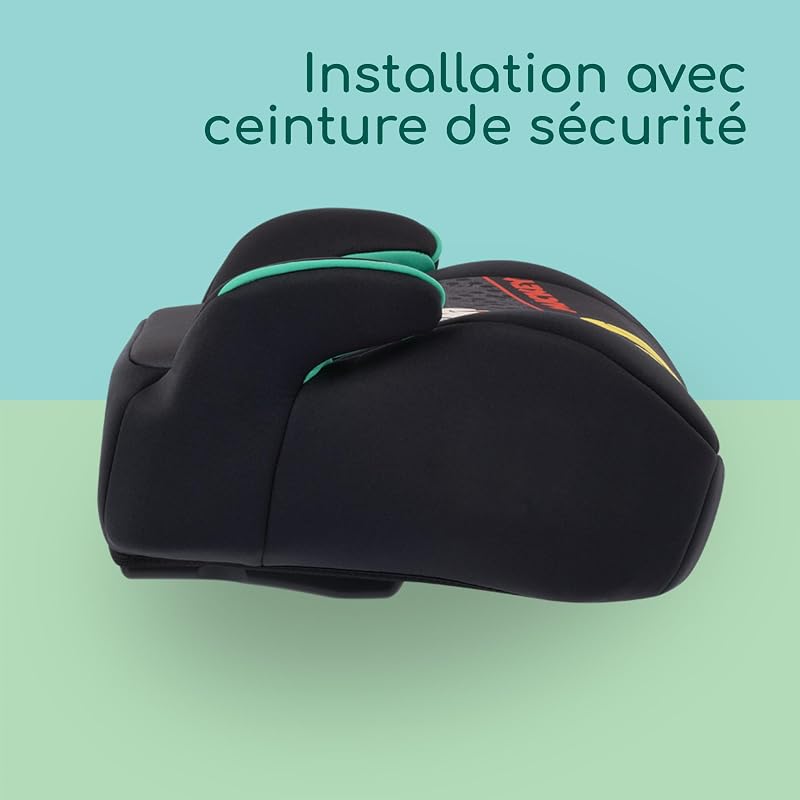 Disney Manga i-Safe, Rehausseur Voiture Enfant, Siège Auto Mickey Mouse, 6-12 ans, 128-150 cm, 22-36 kg, Léger, Installation Facile de la Ceinture, Tissu Soft-touch, Authentic Mickey