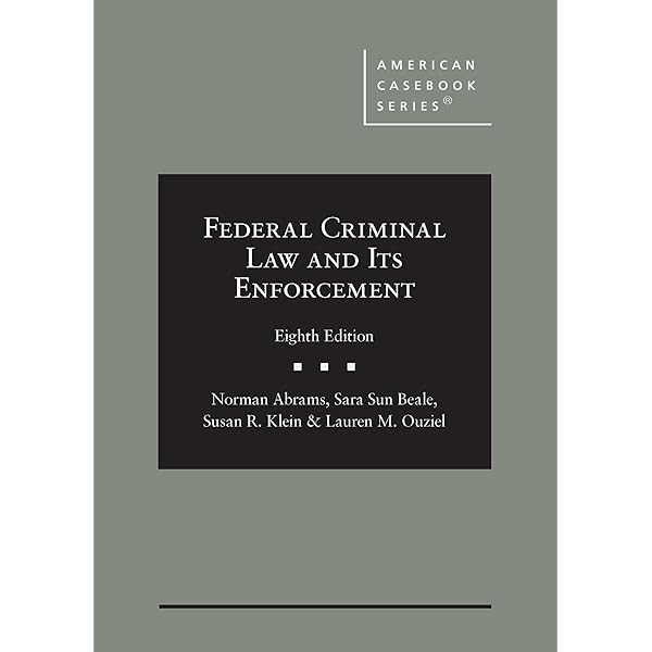 Amazon.com: Federal Criminal Law and Its Enforcement (American