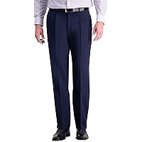 Haggar Premium Comfort Tonal Grid Classic Fit Dress Pant Black at Amazon  Men's Clothing store