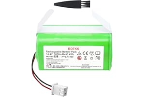 BOTKK Upgraded 3500mAh RVBAT850 Battery Replacement for Shark Vacuum, Suitable for Rvbat850 Shark Ion Battery R75, RV761, RV850C, RV1000S, RV1100VL, RV101AE, UR1000SR, RV700_N, RV720_N (2-Prong)