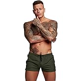 Mens Swim Trunks Quick Dry Swimwear Zipper Pockets, Swim Shorts with Mesh Lining