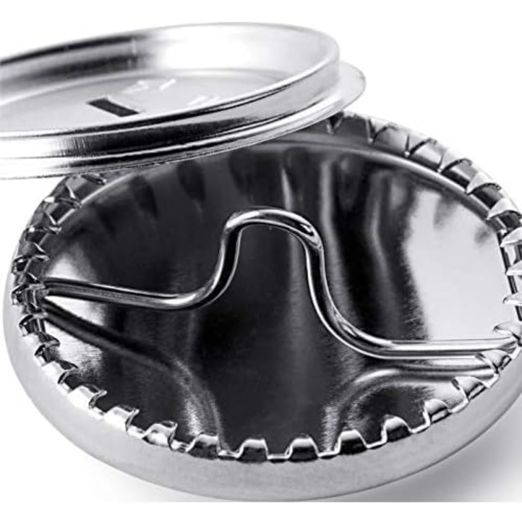 Prym - Prym Silver-Gold (23mm) Cover Buttons Without Mould - 100 Pieces
