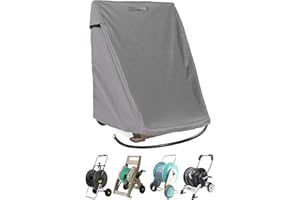 Aaaspark Veranda Patio Free Standing Portable Garden Hose Reel Cover,Protect Your Hose Reel and Prolong Its Life(26" x27.6" x 38.6")