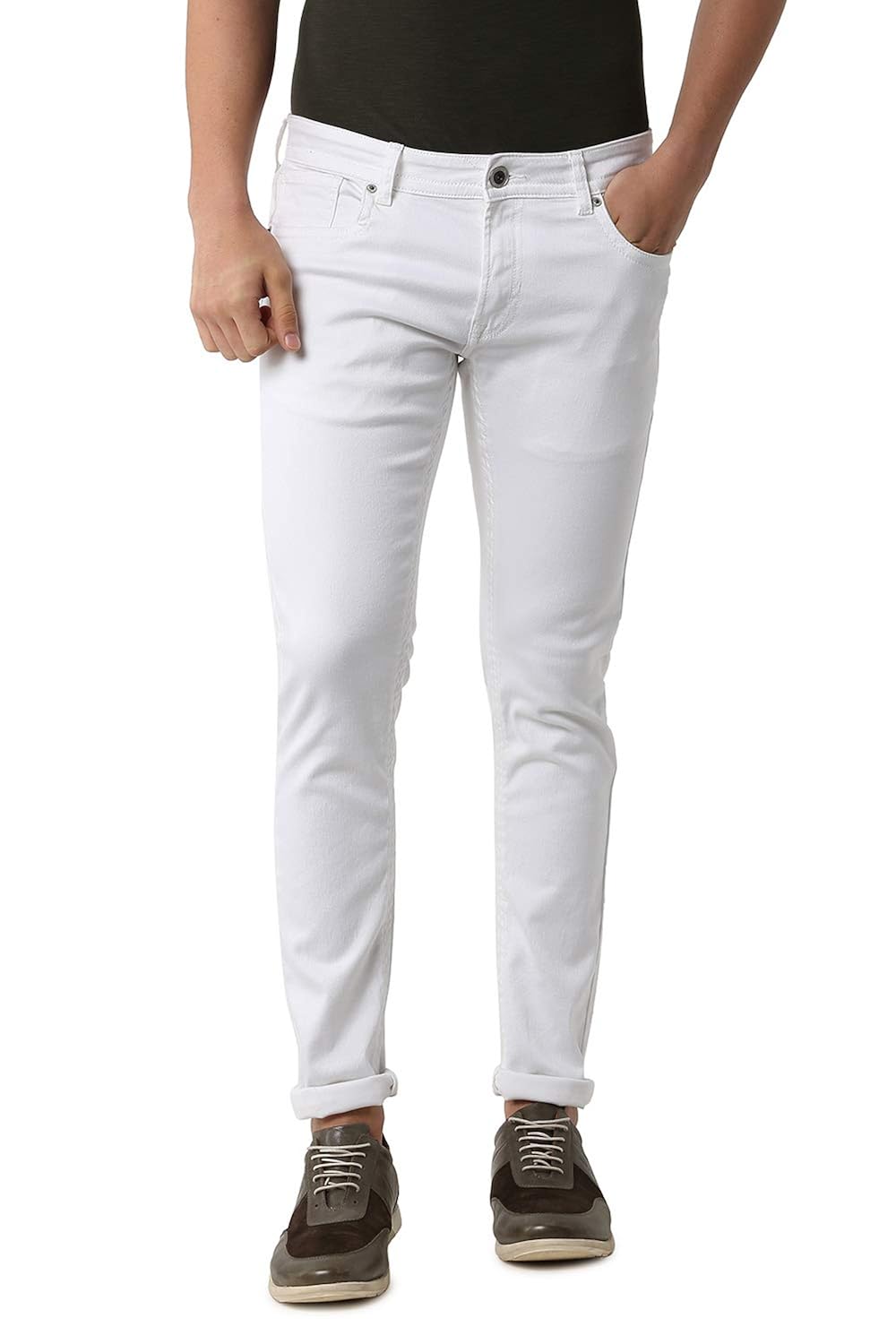 peter england white jeans