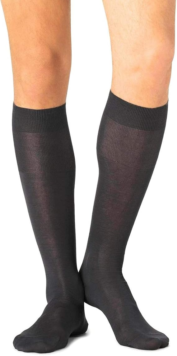 Calze Uomo Filo Di Scozia 100% Cotone - Made In Italy - 4 Paia Lunghe Con Rinforzo Punta/tallone - Foto 10