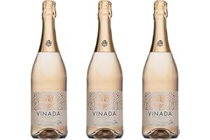 VINADA - Sparkling Gold - Zero Alcohol Wine - 750 ml (3 Glass Bottles)