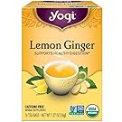 Yogi Tea Lemon Ginger Tea Bags 16 ea ( pack of 2)