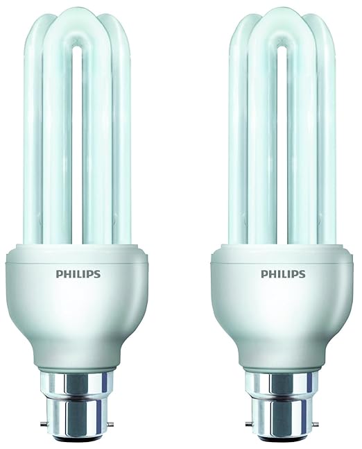 Philips Essential B22 18-Watt CFL (Cool Day Light and Pack of 2)