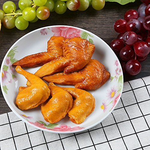 ZUINIUBI Fake Chicken Wings and Legs Fried Artificial Food Prop Model for Kitchen Home Party Decoration Market Display 6pack