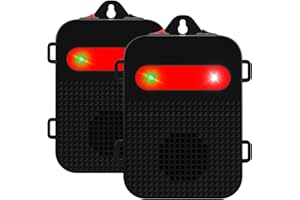 Angveirt Ultrasonic Rodent Repellent Under Hood Battery Operated Pest Repeller Humane Mouse Repellent for Car Engines Basement Garage Attic Rat Mice Deterrent 2 Pack