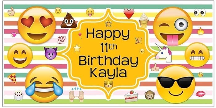 Emoji Birthday Banners