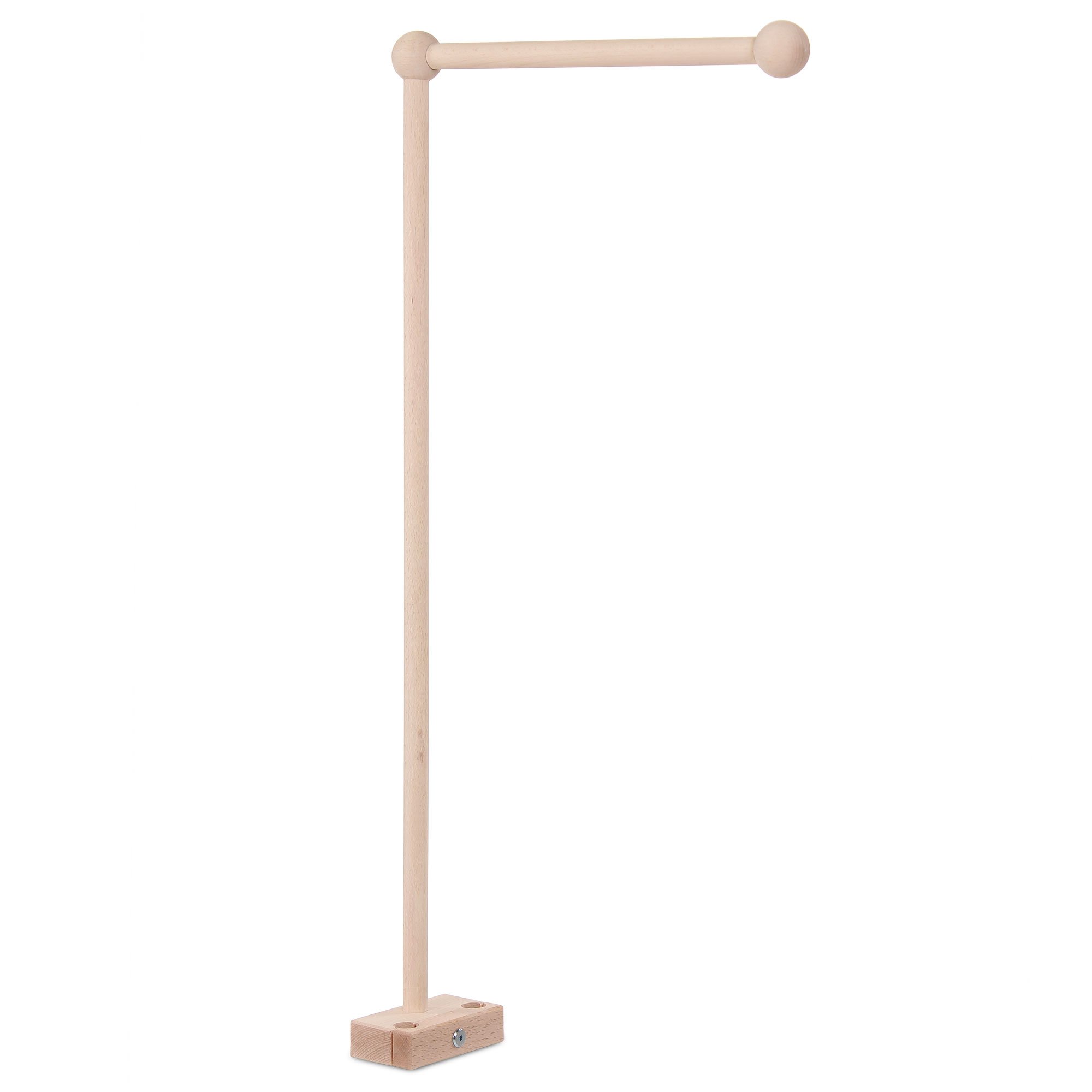 babybay Mobile Holder Suitable for All Models with Round Bars, Natural Varnished, Multi Color