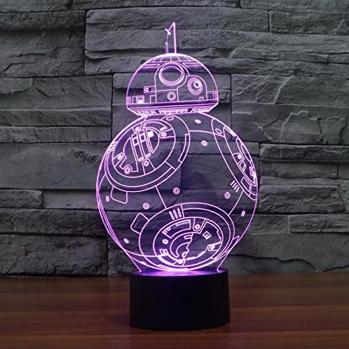 NAVEED ARTS TL062 3D Illusion LED Lamp (Red, Blue, Green, Yellow, Cyan, White, Pink)