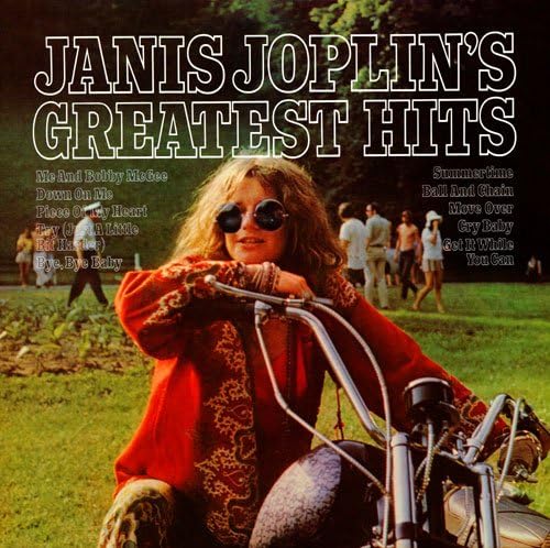 Vinylz Art Album Covers - Janis Joplin - Greatest Hits (1973) Album Poster 24"x 24"