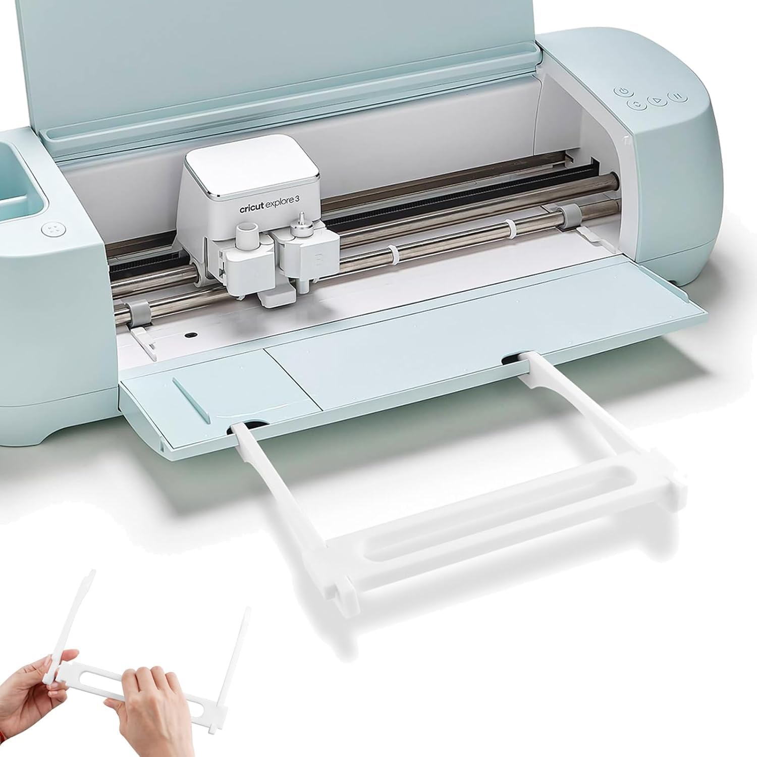 OTCRAFT Extension Tray for Cricut Explore Air 2 & Explore 3, Cutting Mat Support, Mat Holder for Mat, Extender Accessories Tools 6 1/2''x2 1/4''(16.7x5.6cm)