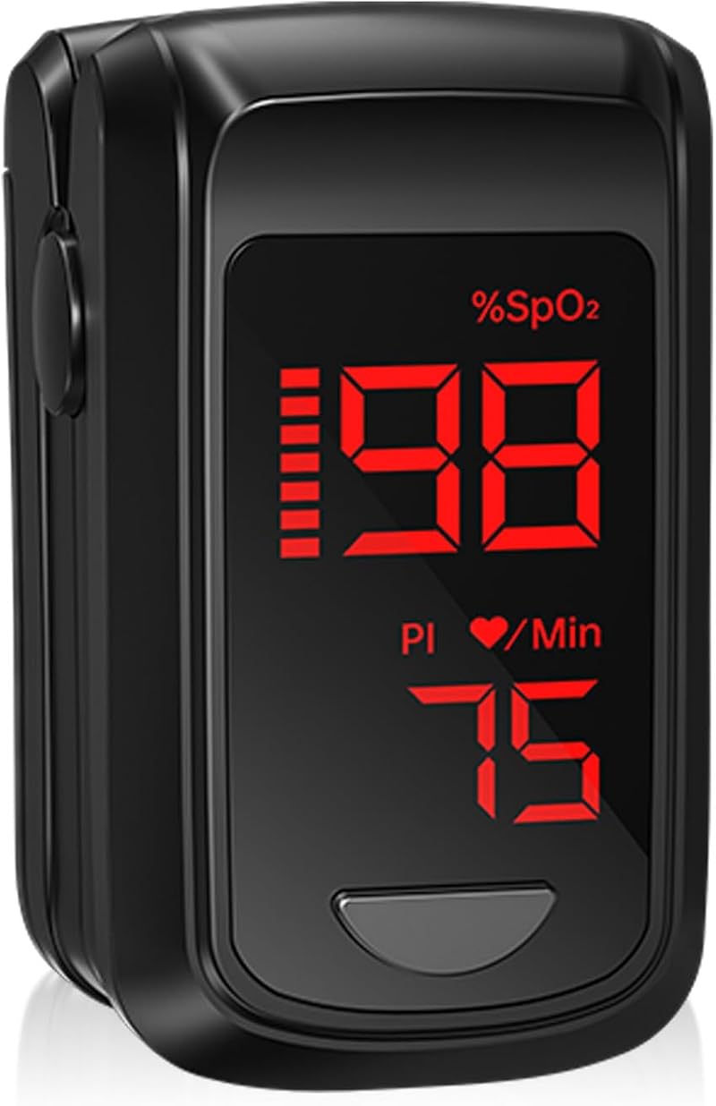 HOLFENRY Fingertip Pulse Oximeter Oxygen Monitor for Adults