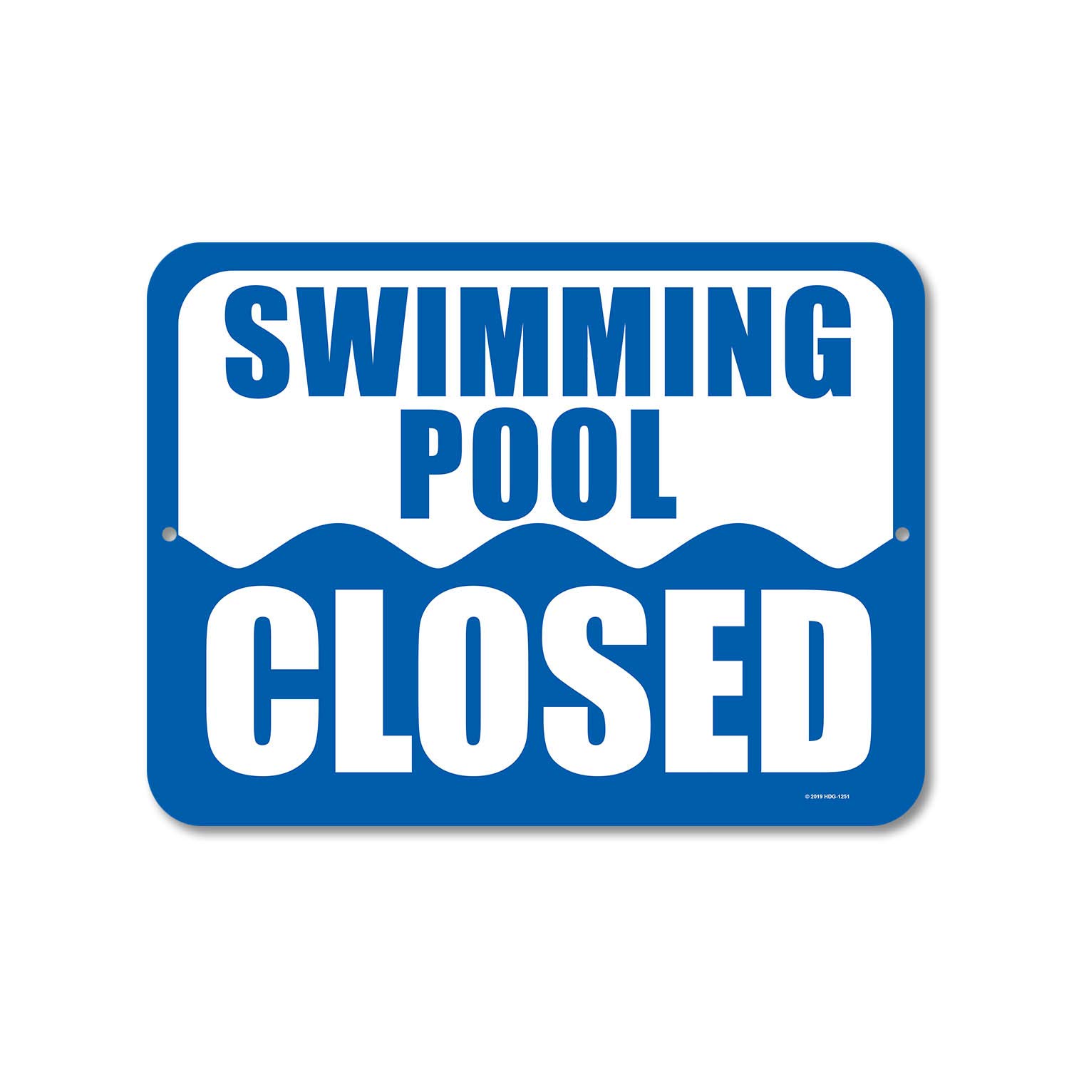 Honey Dew Gifts, Swimming Pool Closed, Pool Decor, Swimming Pool Signs, Safety Signs, Pool Area Decorations, Business Warning Signs, Tin Sign, 9 inch by 12 inch, HDG-1251