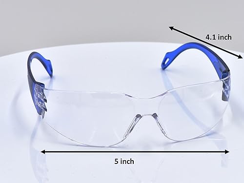 SAFISON 28 Pack Kids Safety Glasses, ANSI Z87.1 Child Size Protective Goggles In 7 Colors, Scratch And Impact Resistant Clear Lens Eyewear With Color