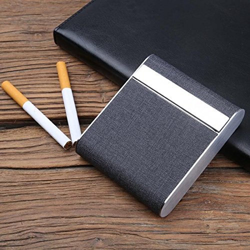 Ultrathin Design Pocket Carrying Cigarette Box Case for Hold 20 Regular Size(Black) - Thumbnail 6